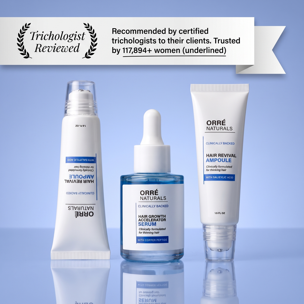 OrréNaturals™ Hair Growth Essentials (2 Ampoules + 1 Serum)